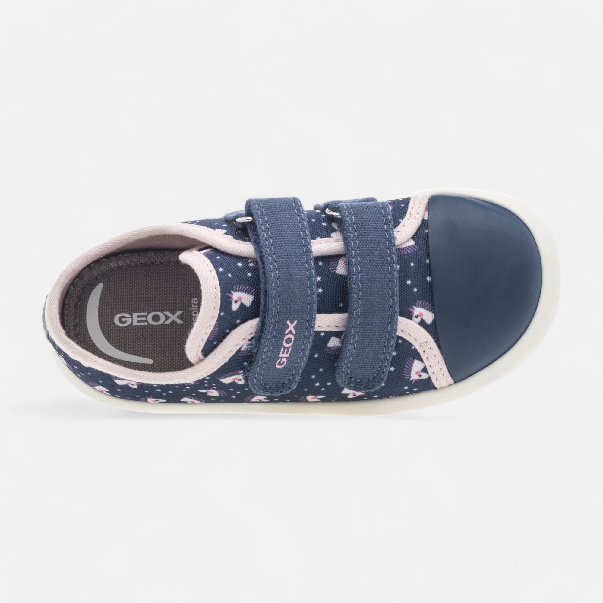 Baskets en toile Bébé fille bleu marine