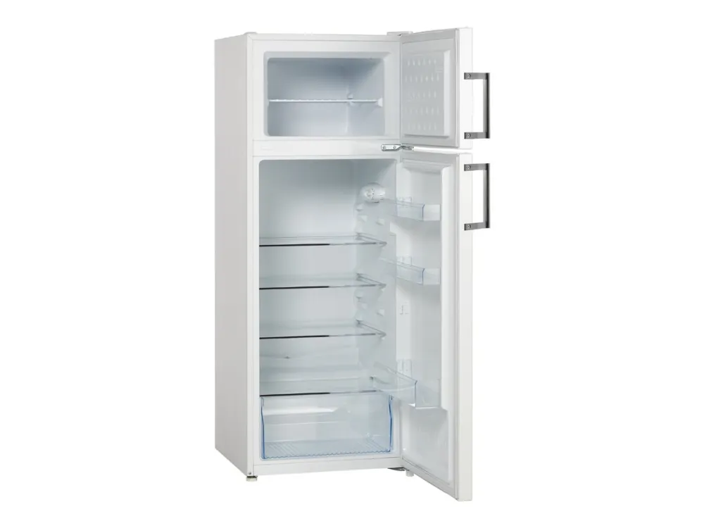 Scandomestic Standard CBF211WD - Køleskab/fryser - top-fryser - bredde: 54 cm - dybde: 55.1 cm - højde: 142.8 cm - 211 liter - Klasse D - hvid