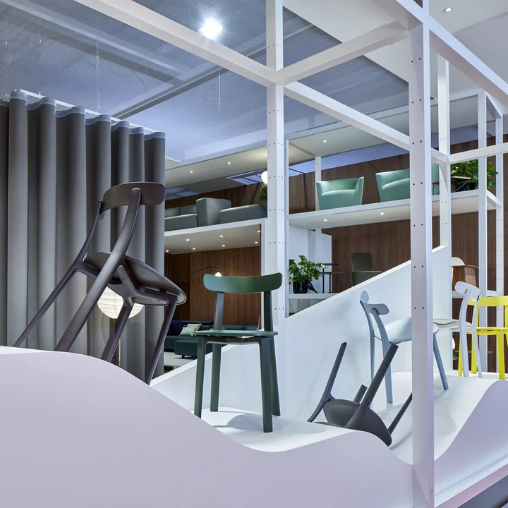 Vitra - All Plastic Chair, efeu, Filzgleiter