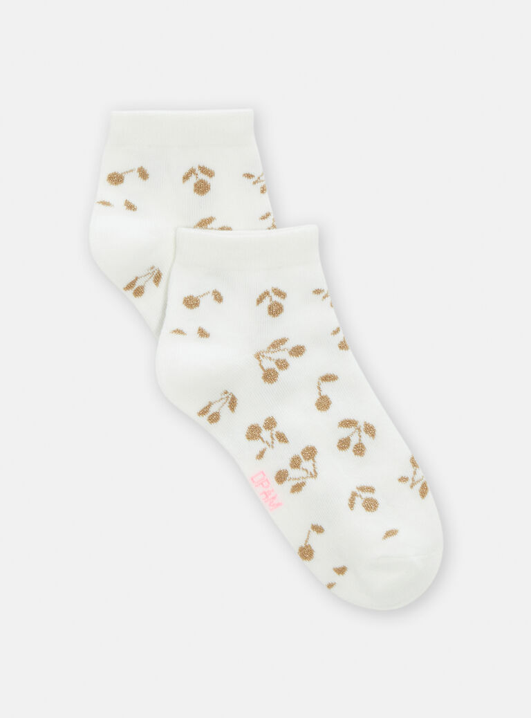 Chaussettes motif cerises pour fille
