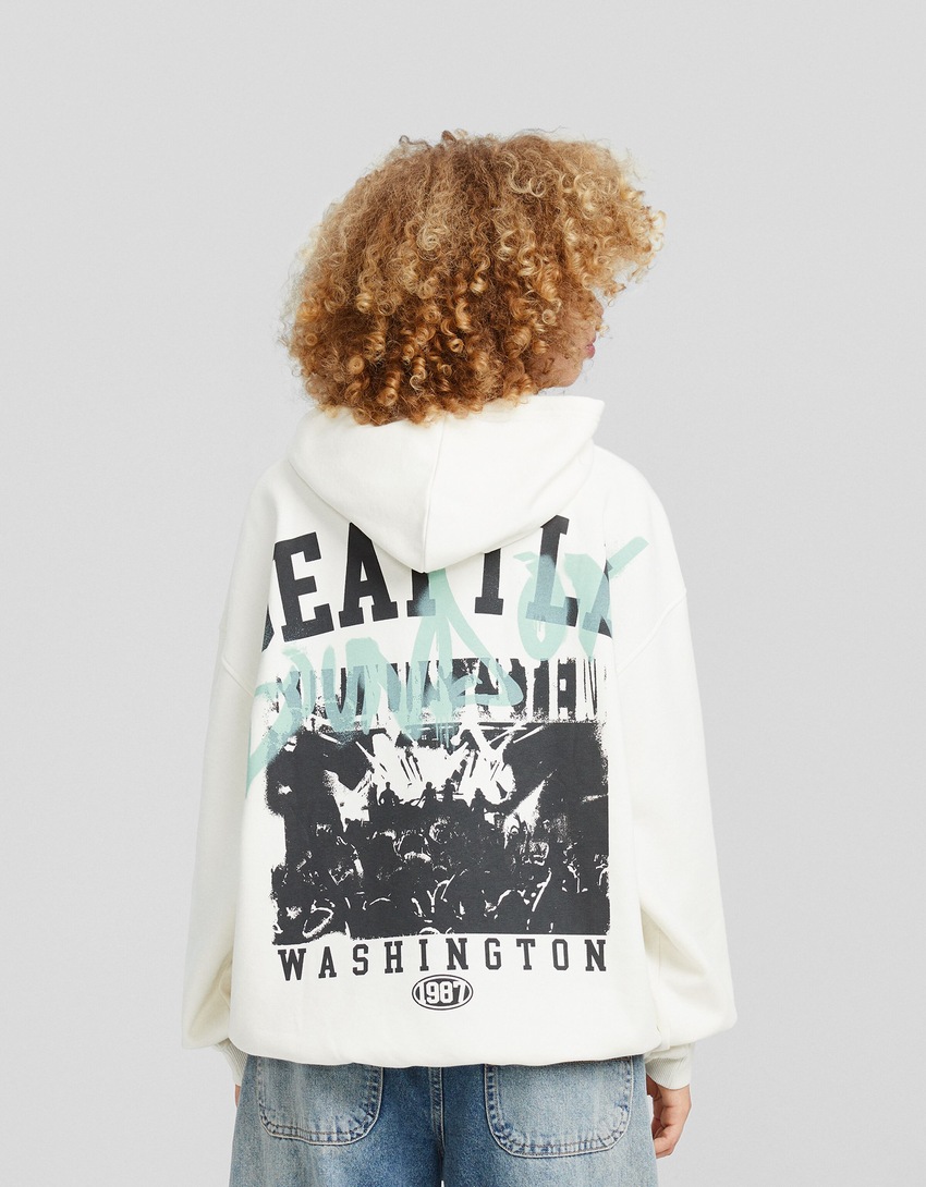 Moletom oversized estampado