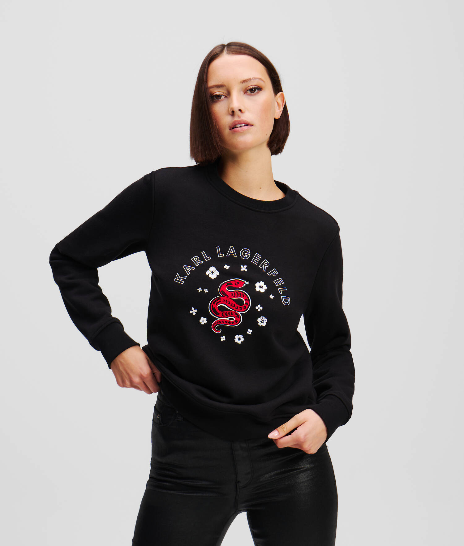 SWEAT-SHIRT NOUVEL AN LUNAIRE - Noir