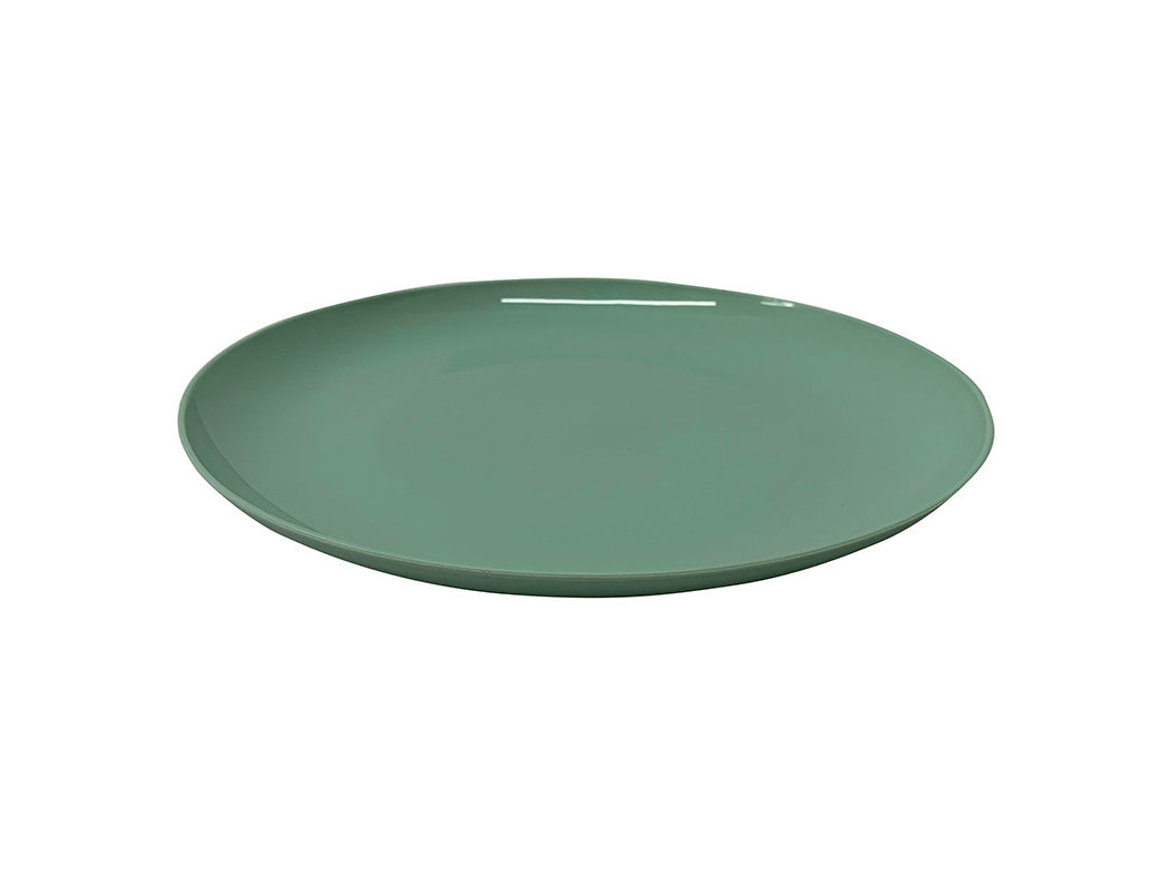 PRATO REUTILIZÁVEL ACTUEL EM PLÁSTICO VERDE 21CM