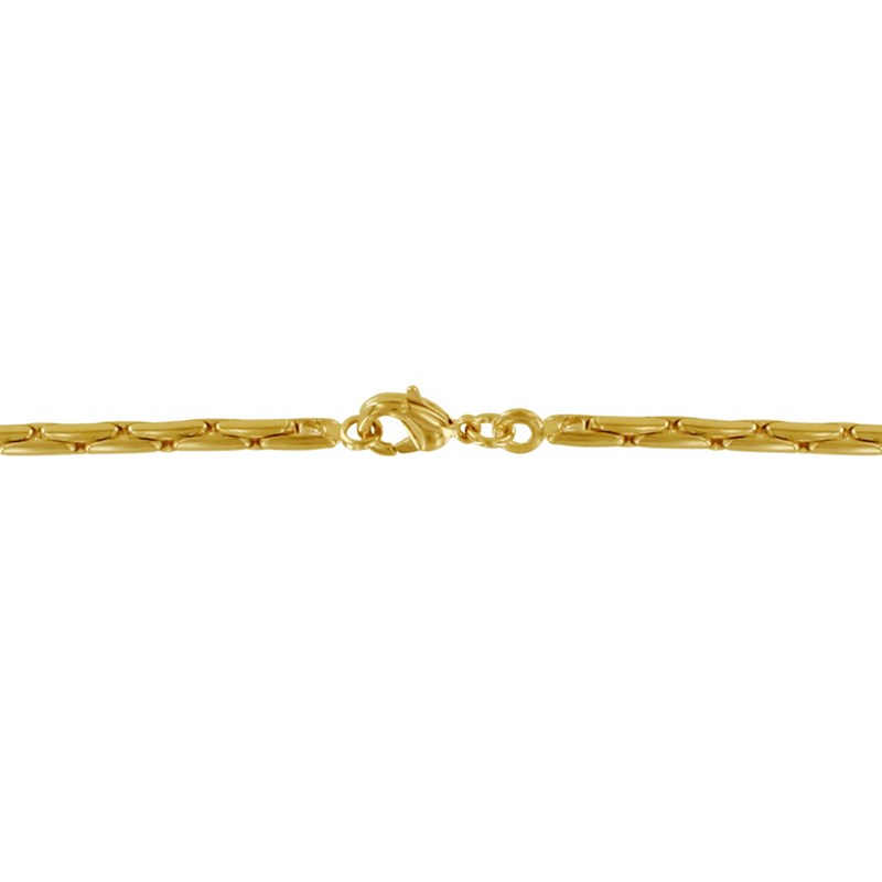 Collier Plaqué Or Mailles Grain de Riz