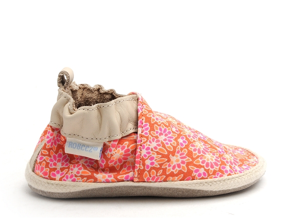 Robeez chaussons bebe sunny camp rose