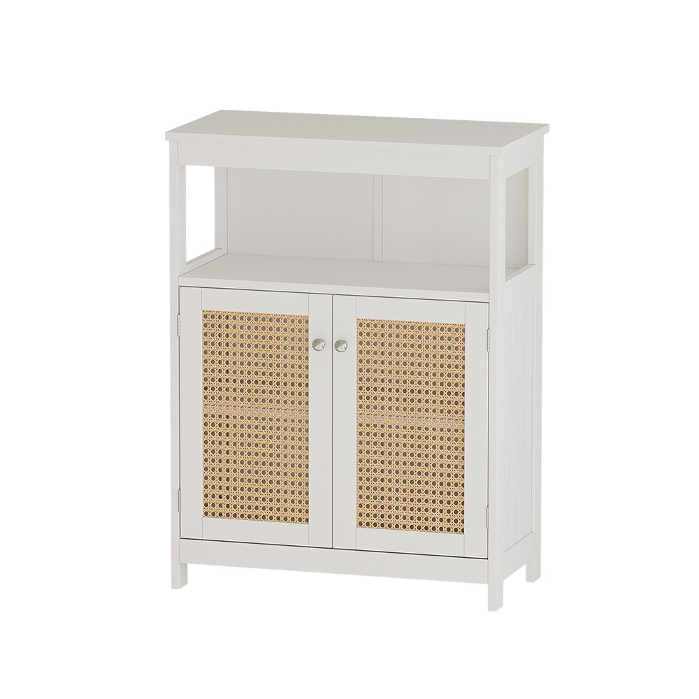 Vicco Sideboard Rosario 60 x 80 cm, Weiß, mit 2 Türen und Ablage, Badezimmer, modern