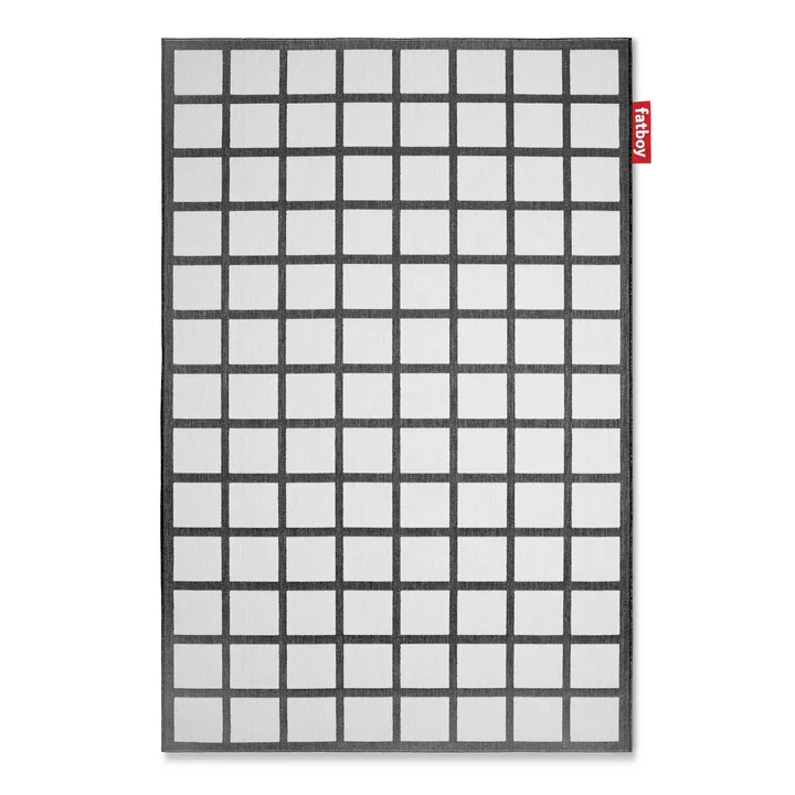 Fatboy - Carpretty Grand Checky Outdoor-Teppich, 200 x 290 cm, schwarz / weiss