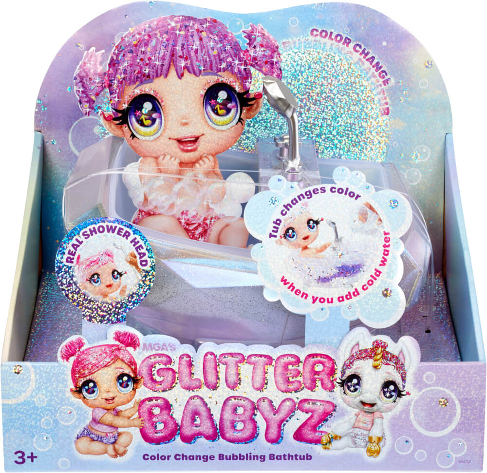 Glitter Babyz Color Change Bubbling Bathtub