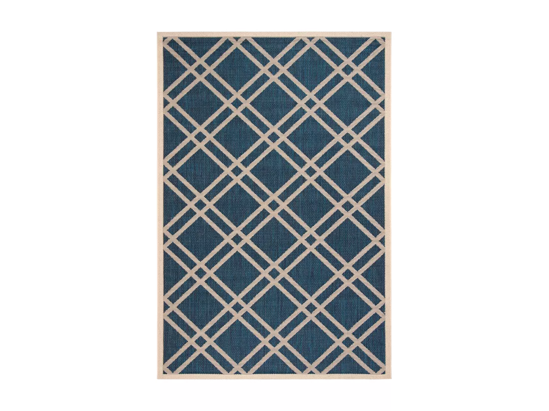 Tapis Navy & Beige 160 X 231 cm - Thalia