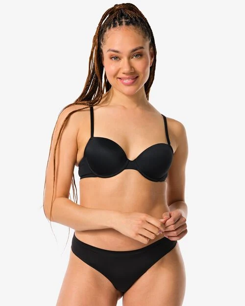 string sans coutures noir
