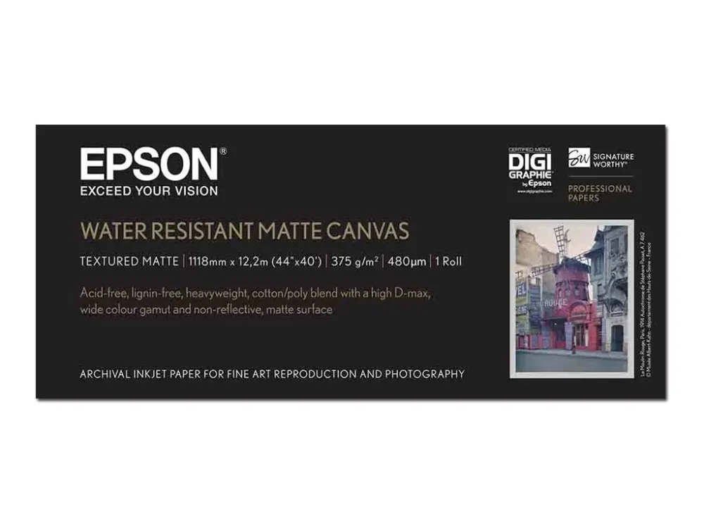 Epson - Mat - Rulle (111,8 cm x 12,2 m) 1 rulle(r) papir på lærred - for Stylus Pro 11880, Pro 98XX; SureColor SC-P10000, P20000, P8000, P9000, P9500, T7000, T7200