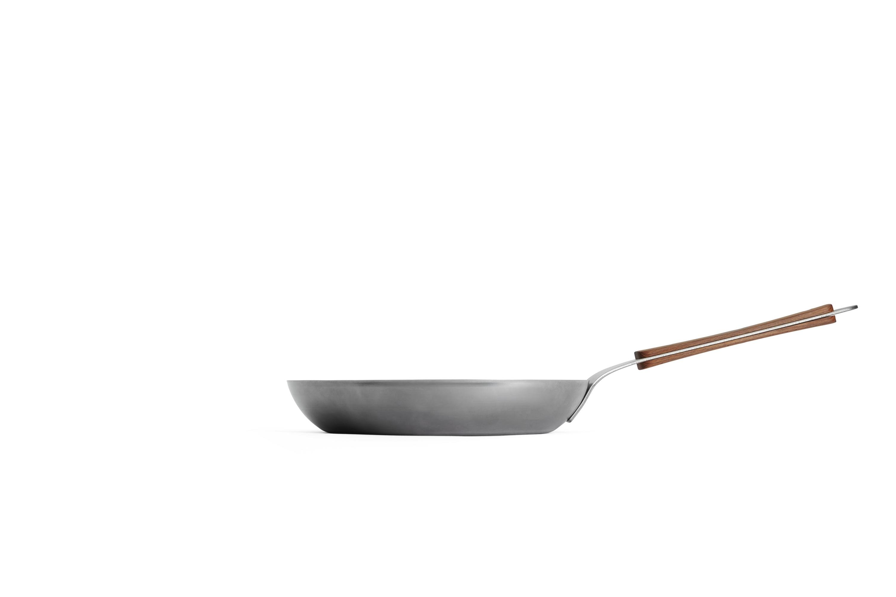 Carbon Steel  Flachpfanne - Griffart: Fester Holzstiel
