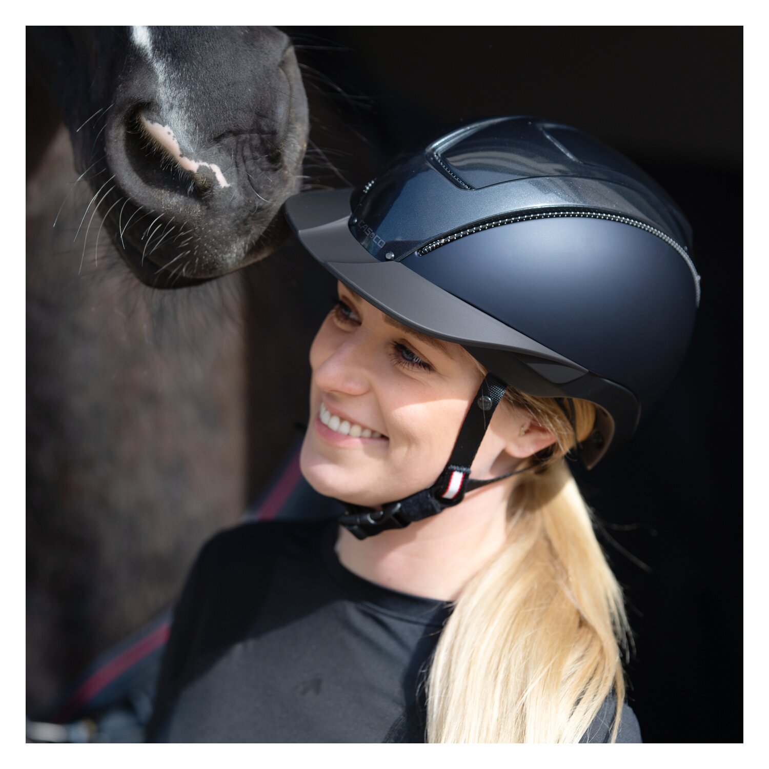 CASCO Reithelm Duell  - dunkelblau