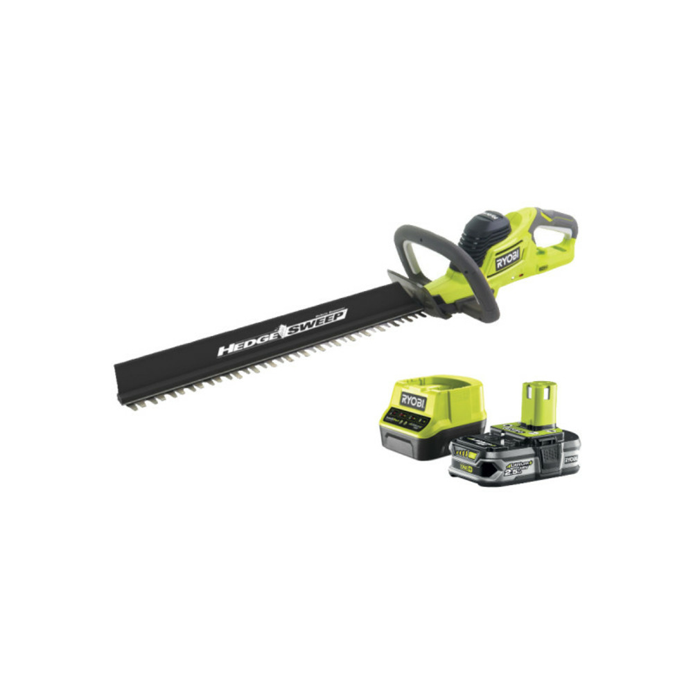 Taille haies hybride ryobi 18v oneplus - 1 batterie 2.5ah - 1 chargeur - rht1850h25hs
