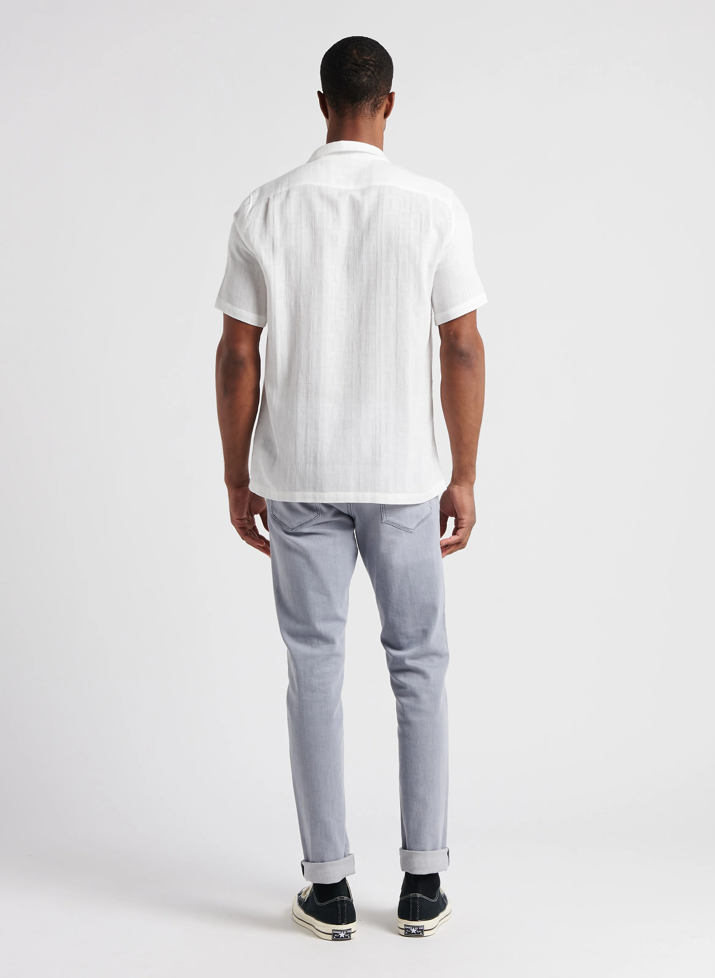 Jean slim en coton stretch | Gris