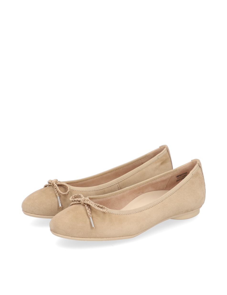 Veloursleder Ballerina