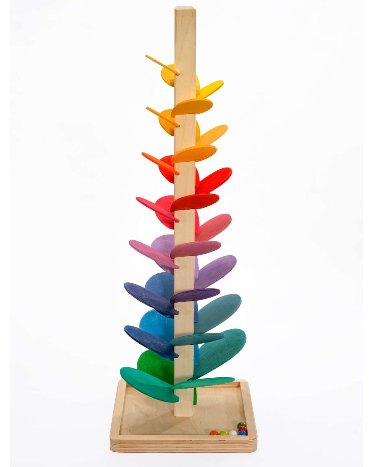 Klangtrapp, Stor 72 cm – Håndlaget Treleke | Sound Marbel Tree