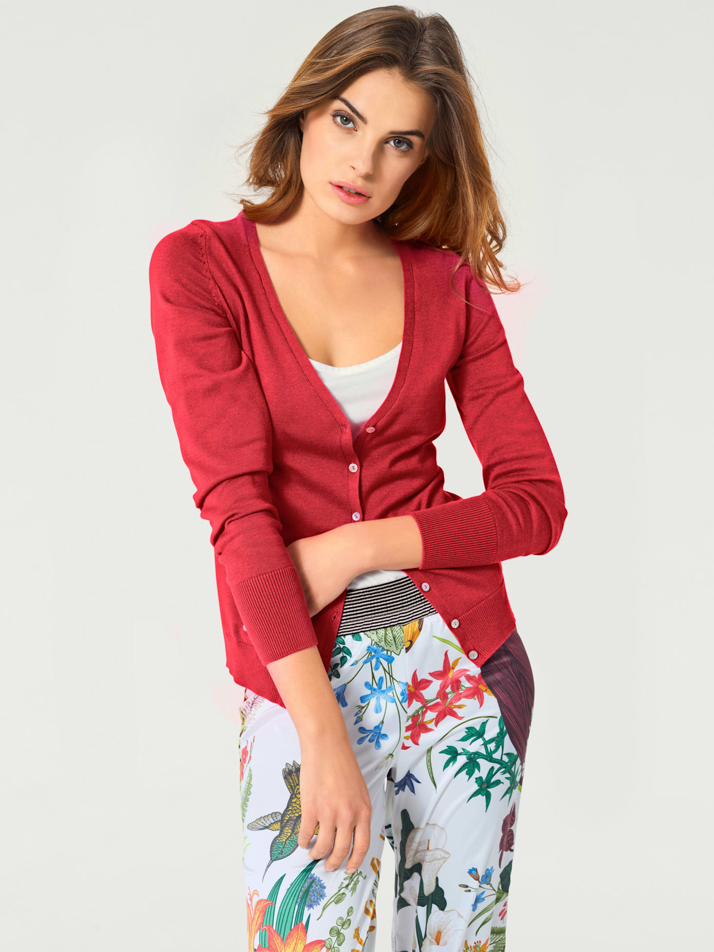 Veste en tricot fin style cardigan