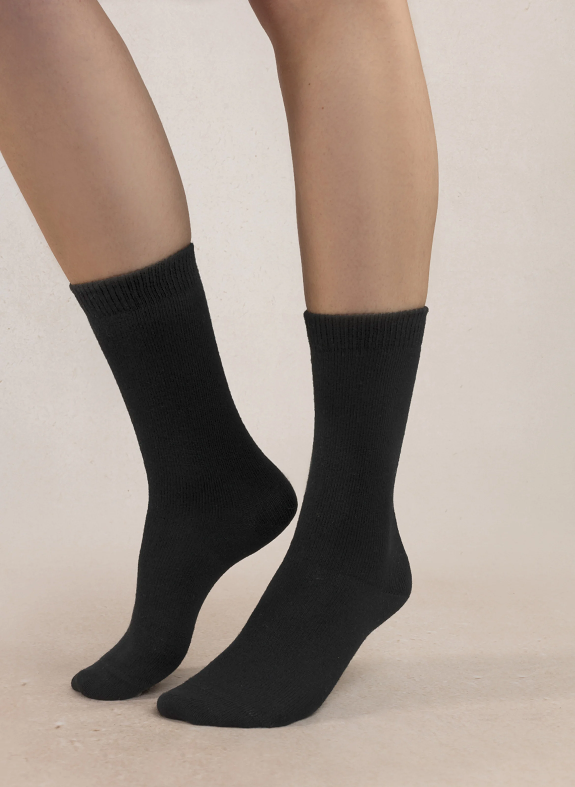 Chaussettes en laine mélangée | Noir