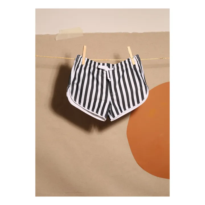 Juillet Juillet Short de Bain Anti-UV Flamands Rayé | Noir