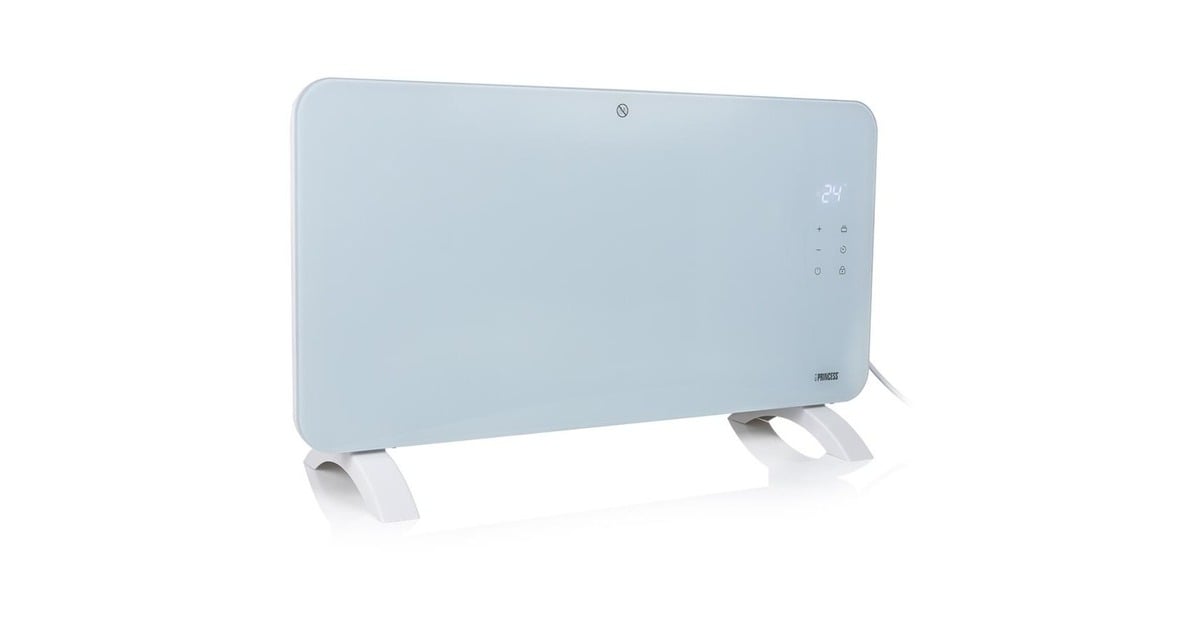 PrincessSmart Glazen Paneelverwarmer 1500W convector  (Wit, Wi-Fi)
