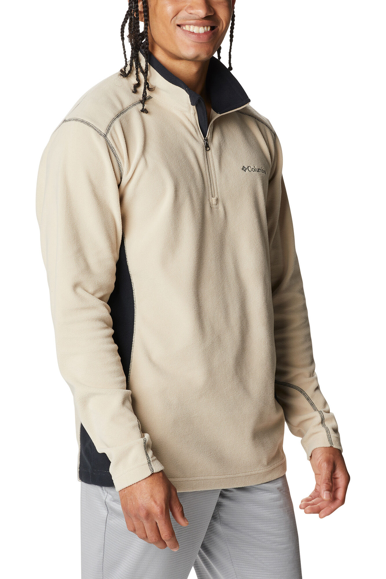Forro Columbia Klamath Range™ com meio zíper - Marrom