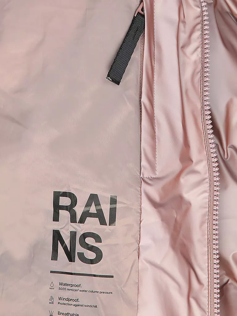 RAINS Steppmantel ALTA LONGER PUFFER JACKET rosa