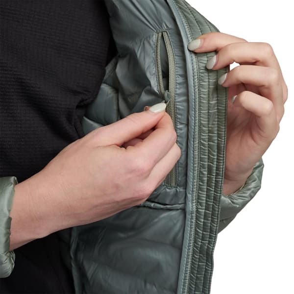 Doudoune randonnée MONTANE ANTI-FREEZE HOODIE W PALE SAGE