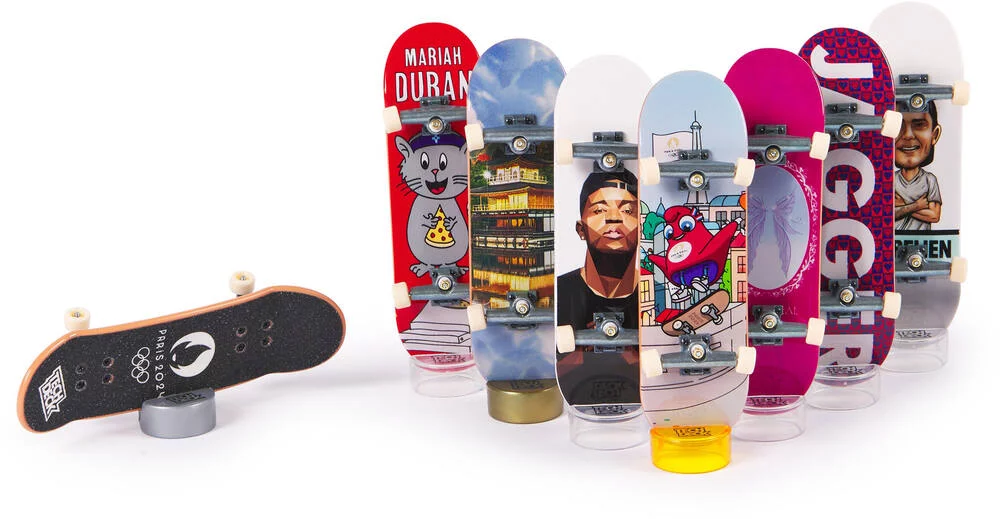 TECH DECK -  COFFRET JEUX OLYMPIQUES PARIS 2024 - 8 FINGER SKATES