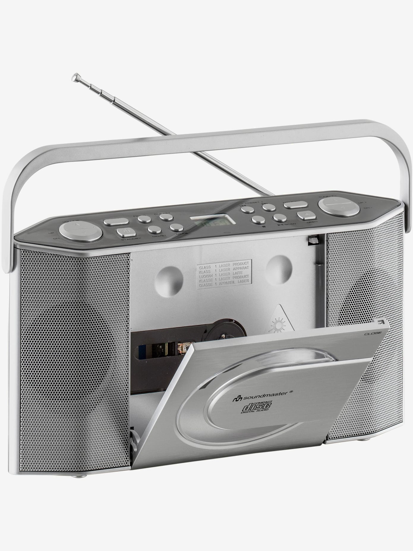 Radio retro radio portable fm, stéréo et cd/mp3