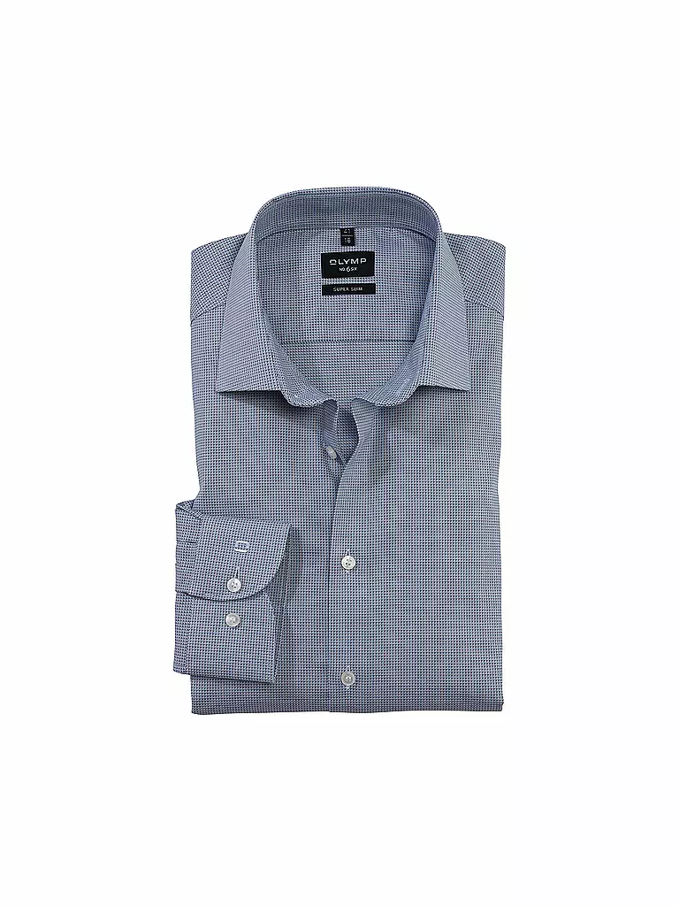 OLYMP NO.6 Hemd Super Slim blau