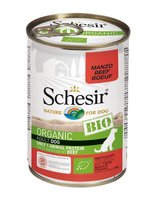 Schesir Hond Bio Blik Paté 400 g - Hondenvoer