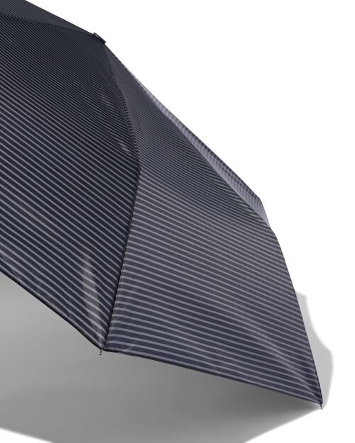 parapluie pliant gris à rayures