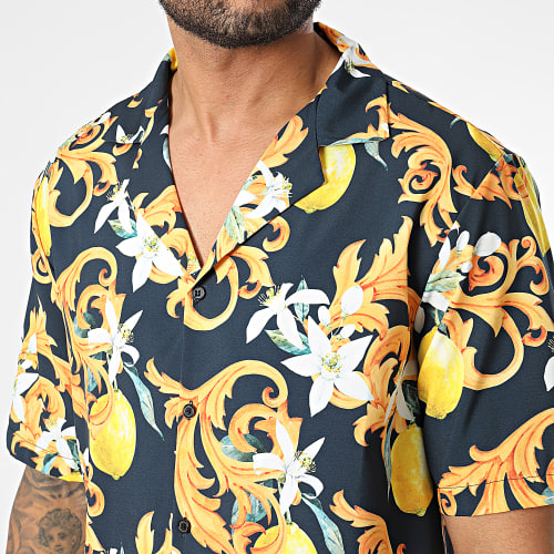 Chemise Manches Courtes Noir Renaissance