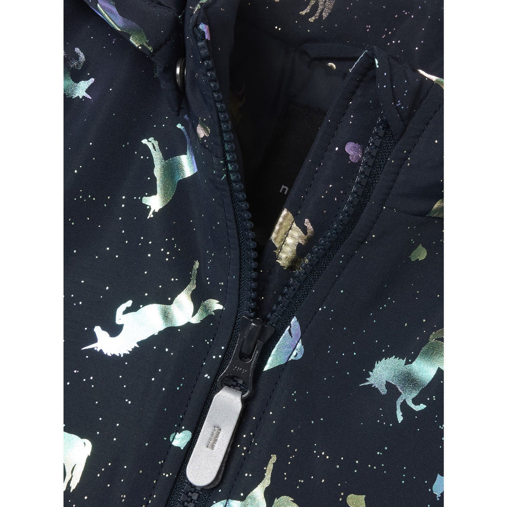 Køb Name It Dark Sapphire Unicorn Nmfmaxi Pa Jakke Foil Aop Noos