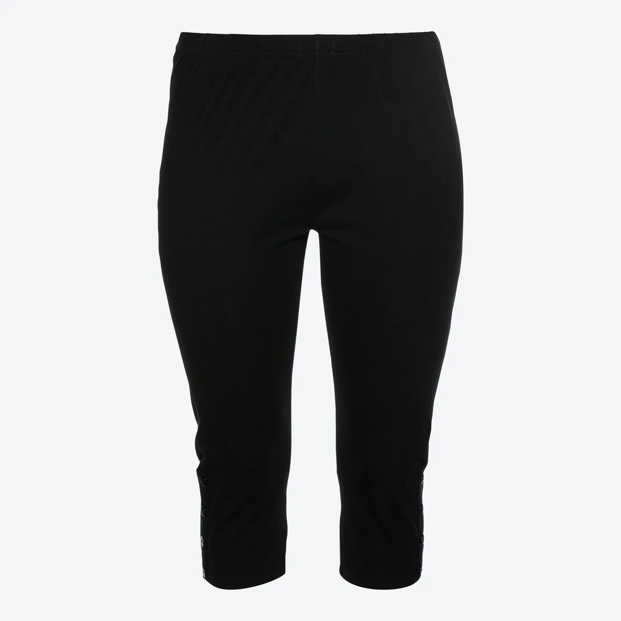 Damen-Caprileggings mit Knöpfen, große Größen