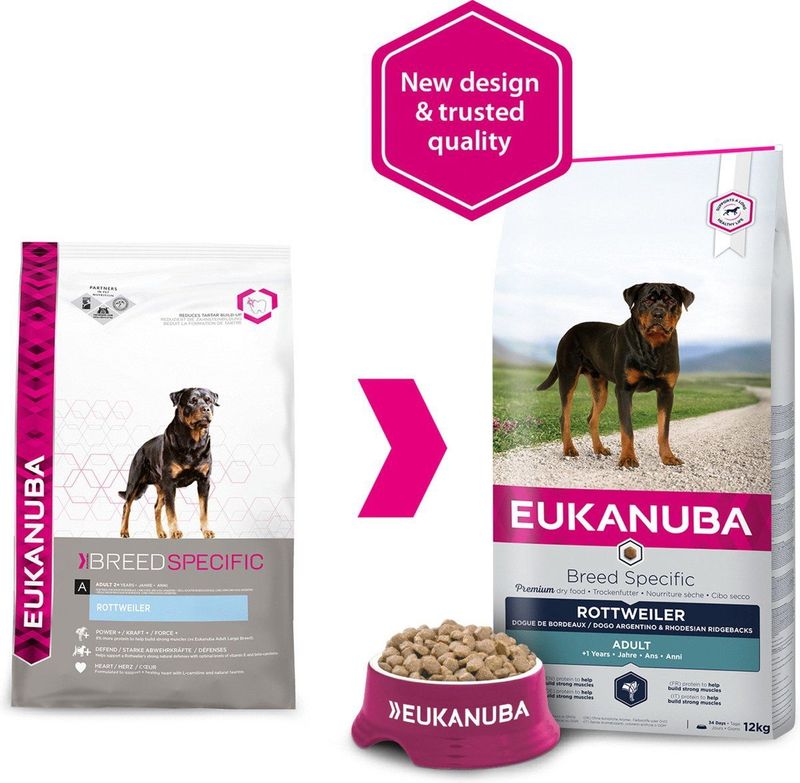 Eukanuba Dog Adult - Rottweiler - Chicken - 12 Kg