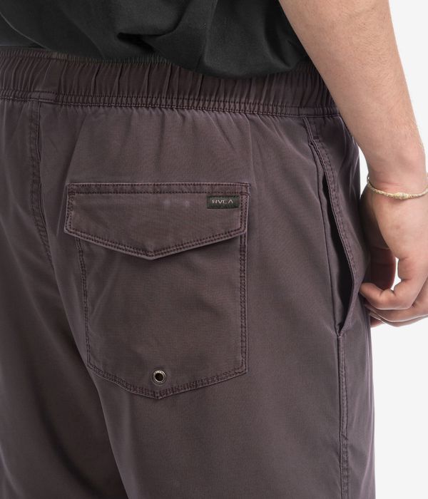 RVCA VA Pigment Elastic Shorts (new plum)