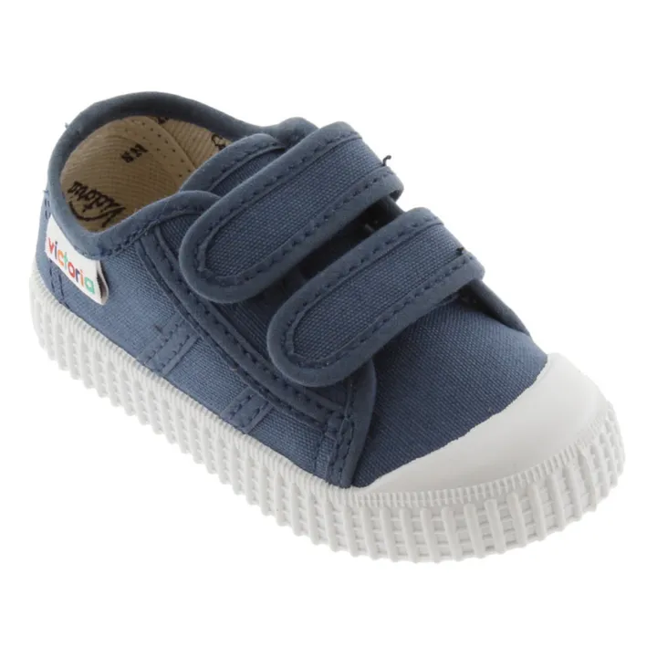 Victoria Baskets Scratchs Tiras Lona | Bleu