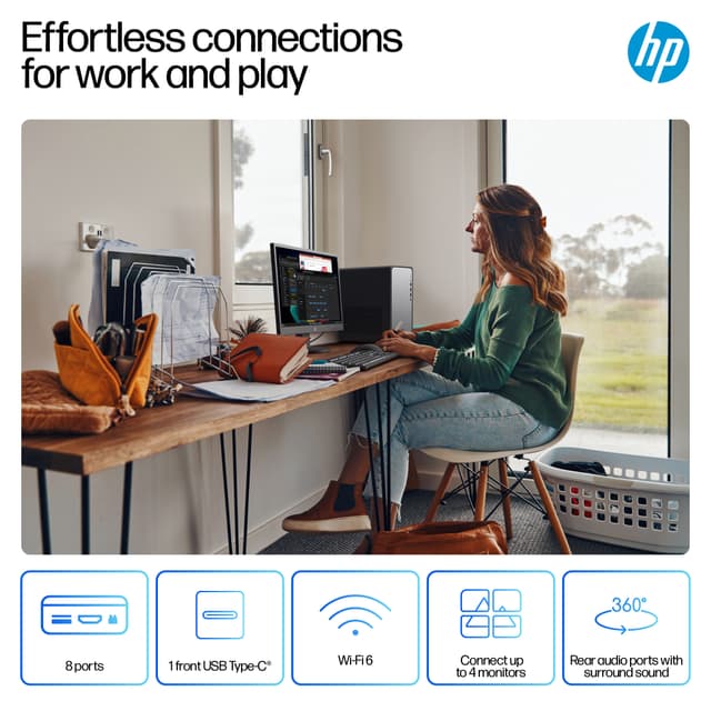 HP OmniDesk M02-0802no i5-14/16/512 stationær computer