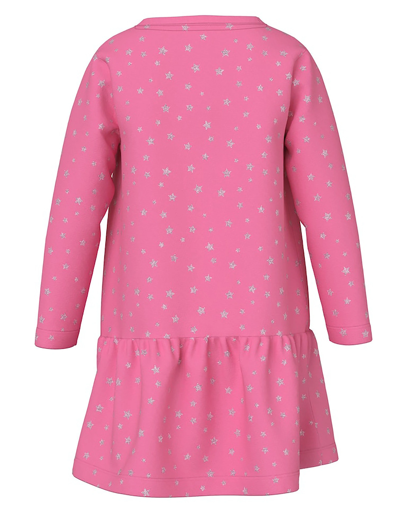 Langarmkleid NMFVIVIAN - STARS in pink cosmos