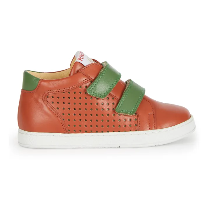 Pom d'Api Baskets Scratchs Mousse Easy Top x Smallable | Marron