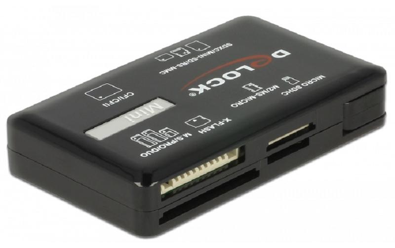 Card Reader Extern 91758Externer Cardreader für verschiedene Speicherkartentypen