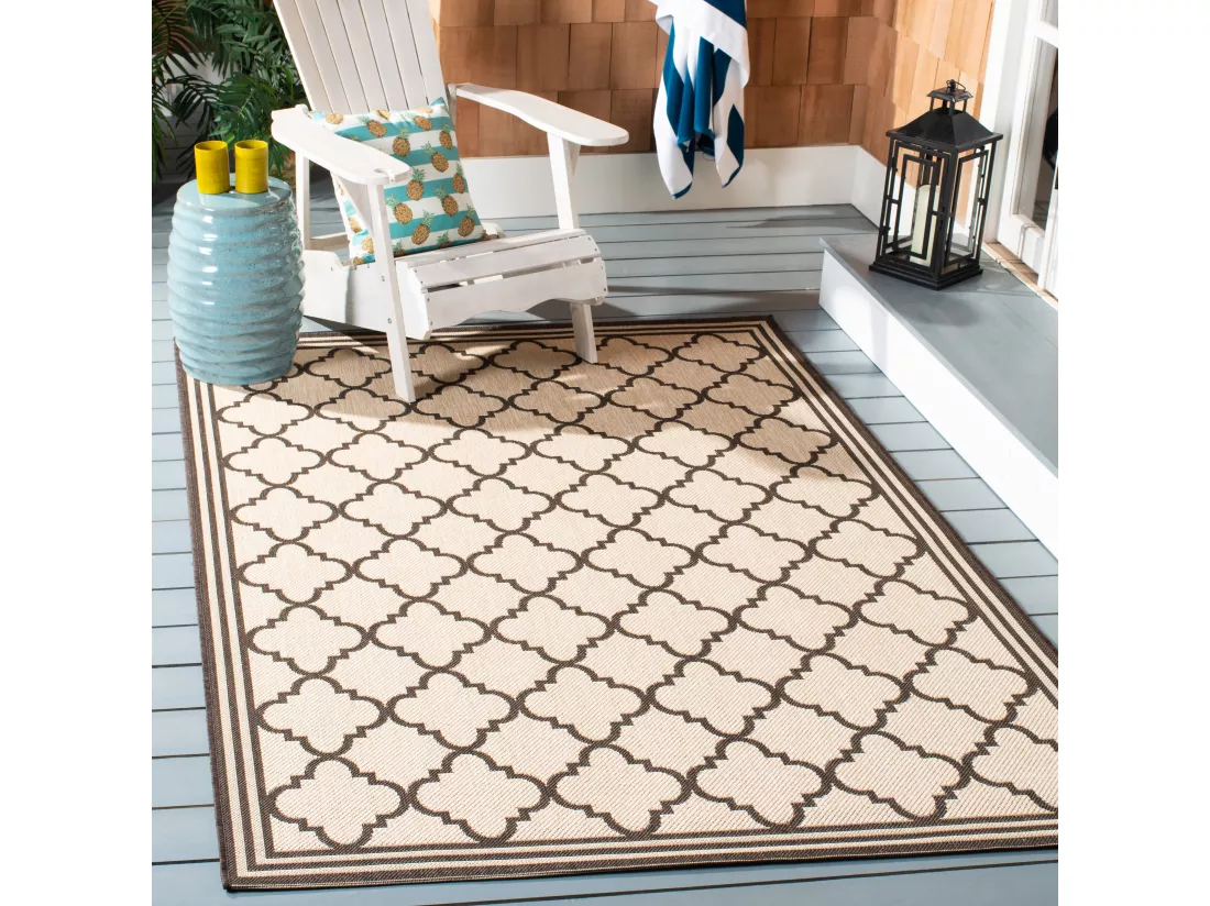 Tapis Creme & Brown 160 X 229 cm - Ischia