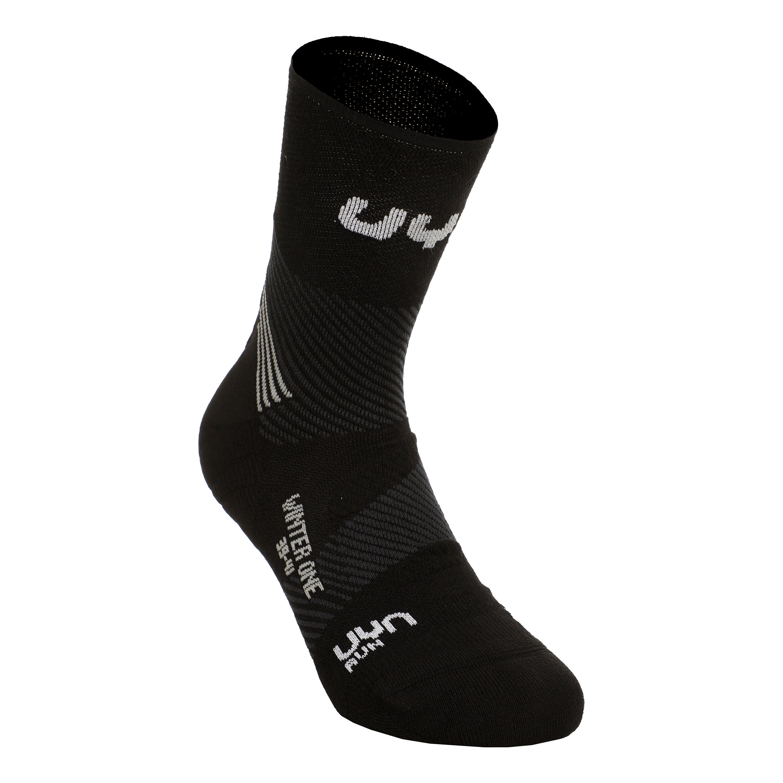 UYN Run Winter One Chaussettes De Running Hommes - Noir , Blanc