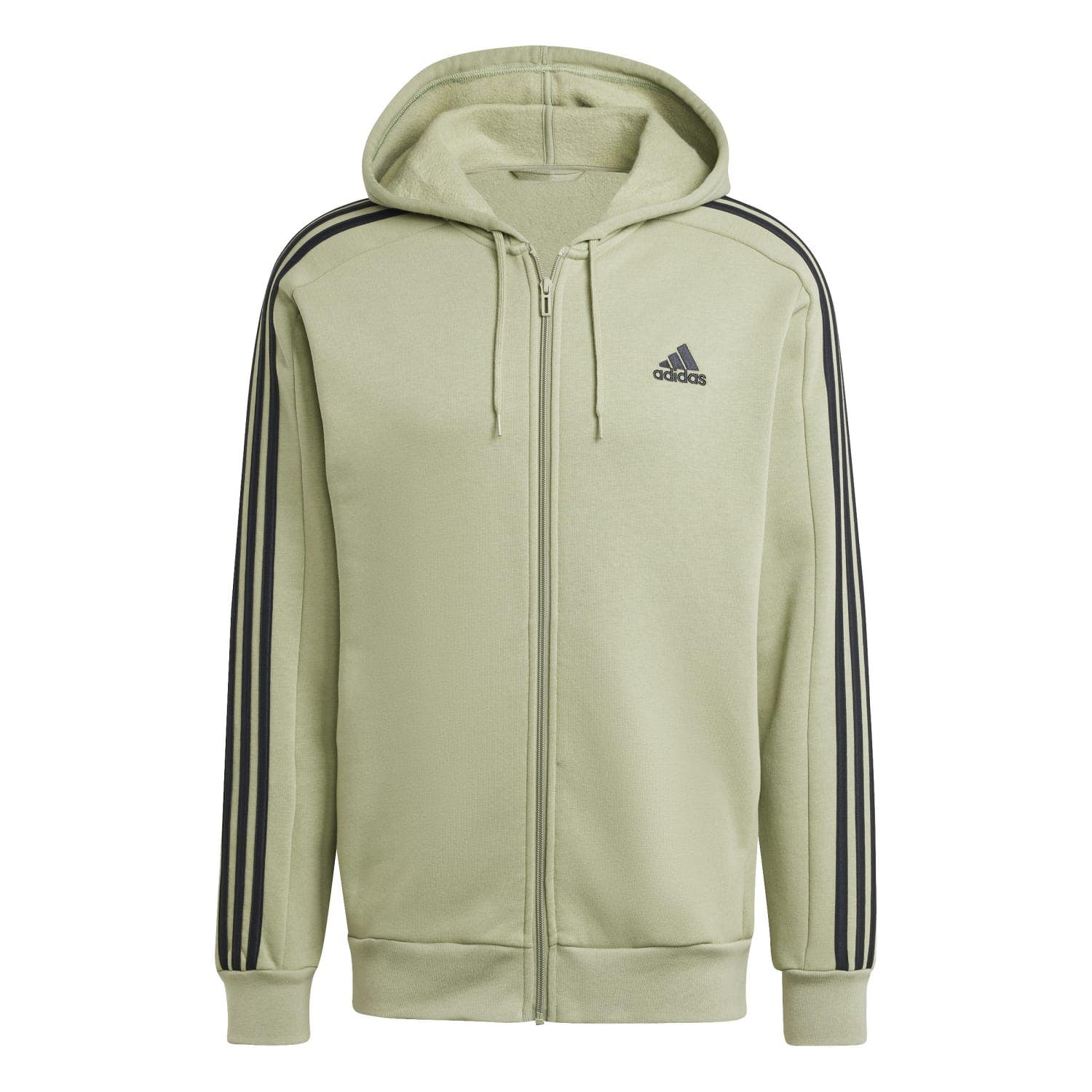 adidas  3-Stripes Fleece Full Zip Hoodie