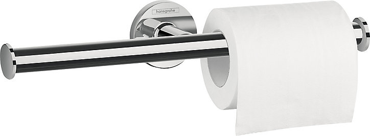 Porte-papier WC double Hansgrohe Logis Universal montage mural en laiton surface chromé