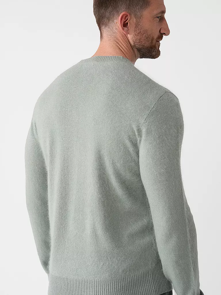 BOSS Pullover ESCRITO hellgrün