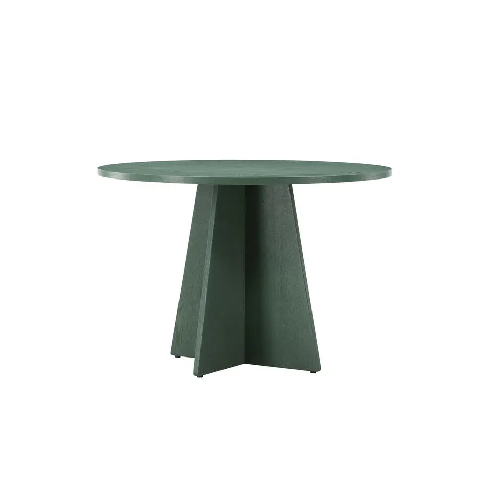 Eettafel Rond - Groen MDF - 110x110x75cm - Bootcut