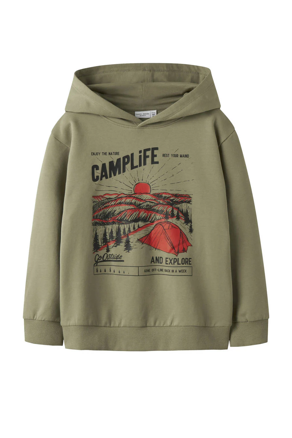 NAME IT KIDS hoodie groen